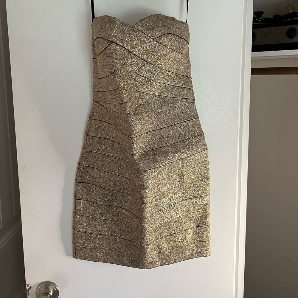 Small Gold babydoll dress